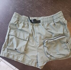TNA Olive Green Elastic Waist Shorts